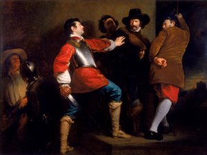 A puskaporos összeesküvés felfedezése és Guy Fawkes elfoglalása, 1823 körül